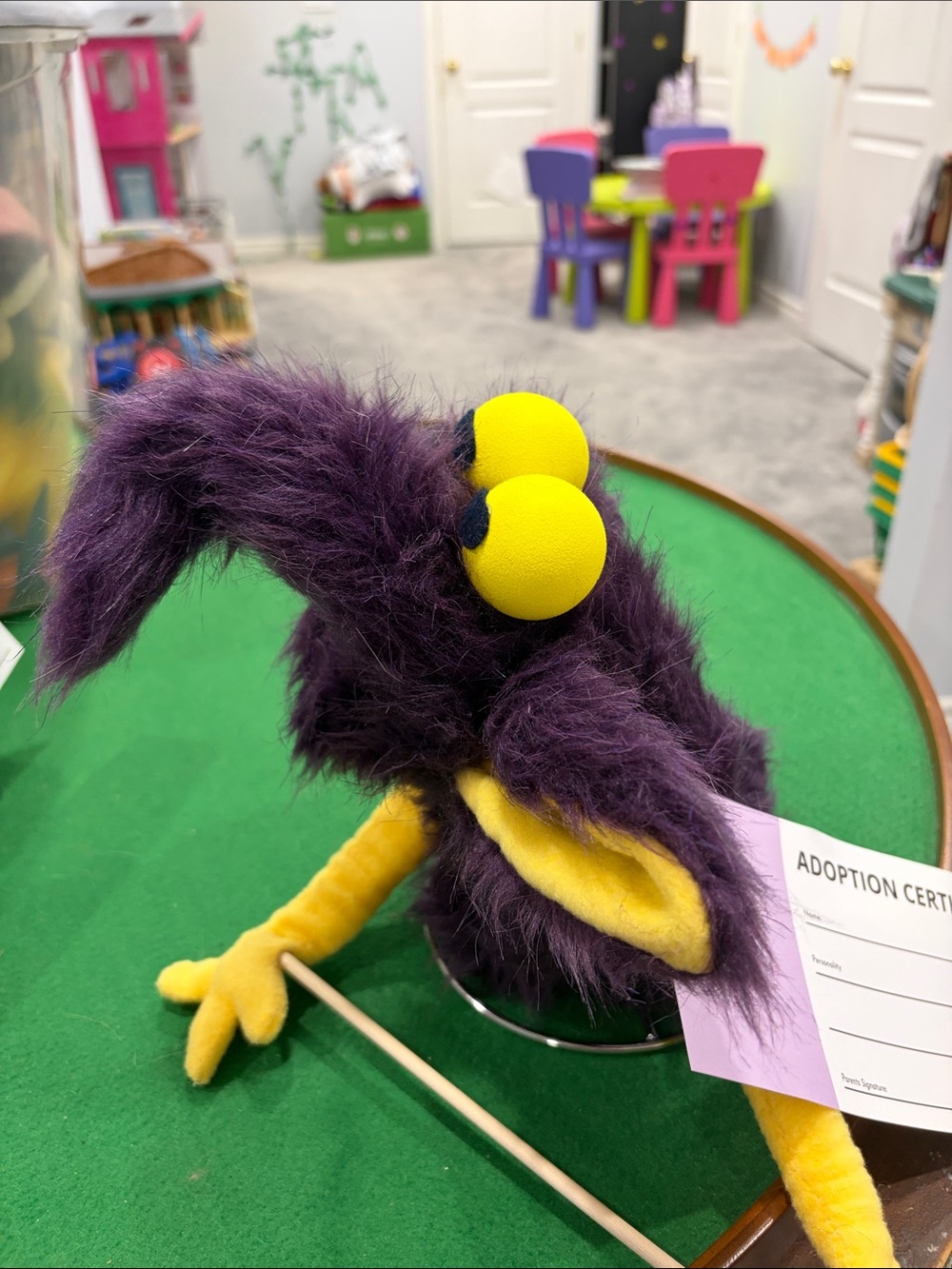 Handmade purple puppet - Picture 2 of 3